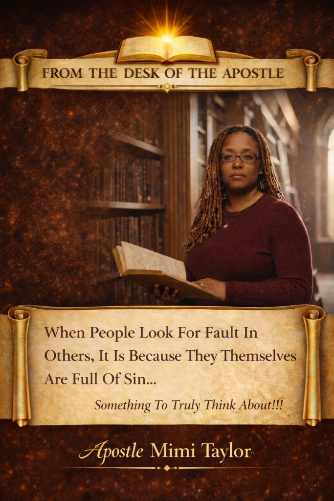 apostle mimi taylor's message of reflection