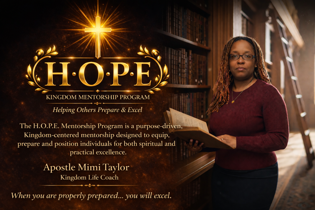 kingdom mentorship with apostle mimi taylor