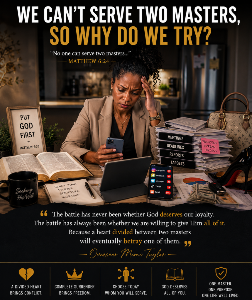 We Can’t Serve Two Masters, So Why Do We Try?