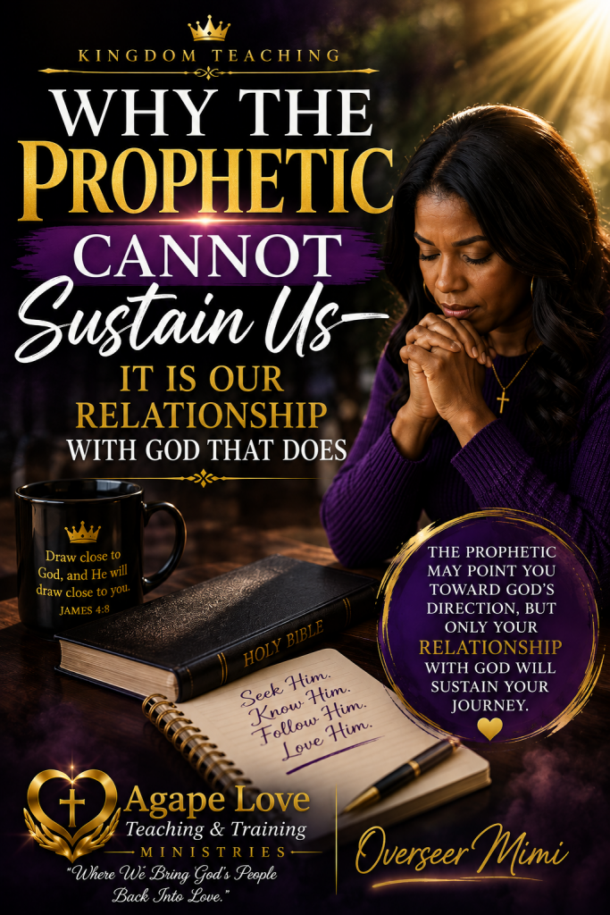 Why The Prophetic Cannot Sustain Us…